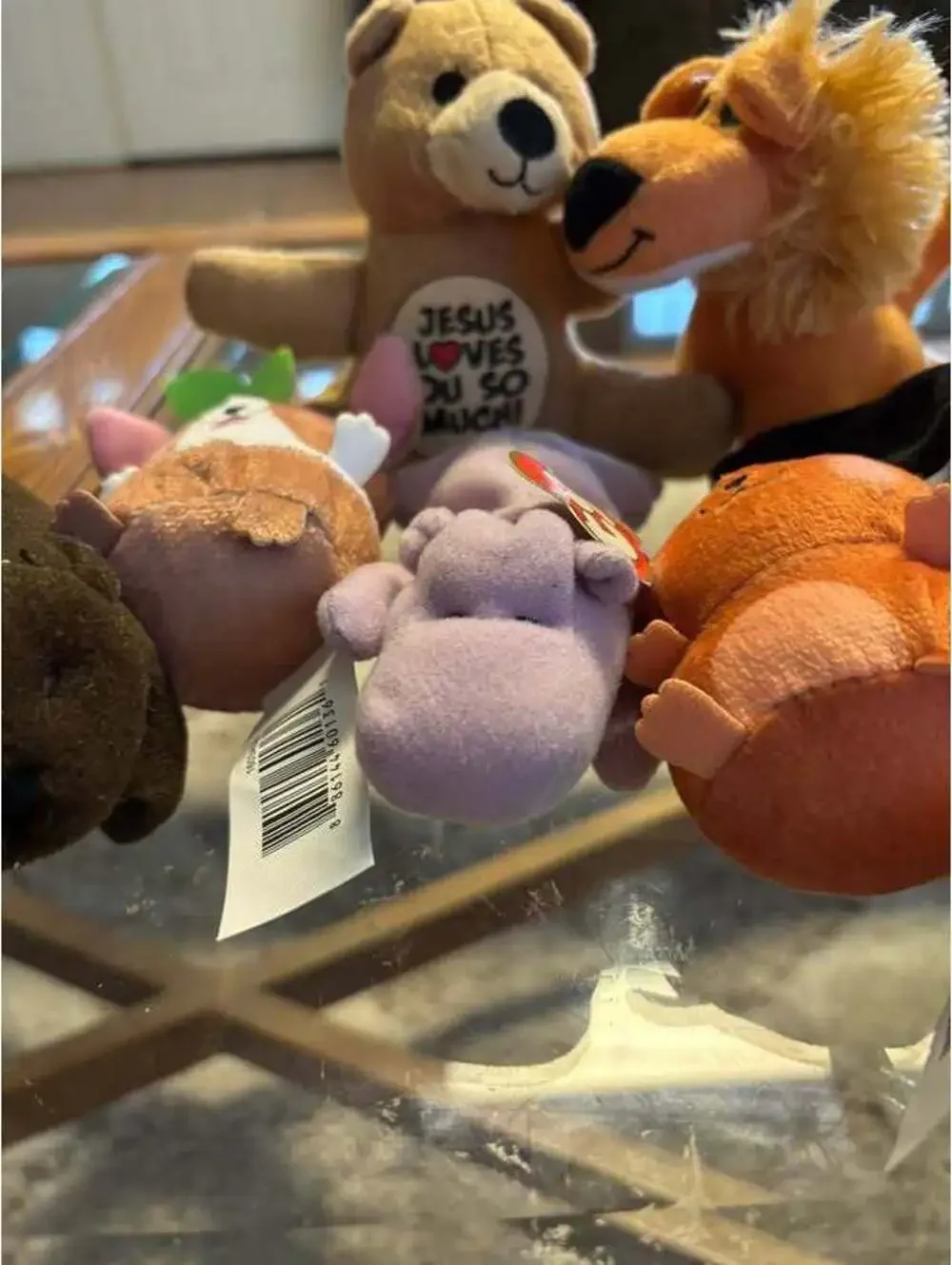 Assorted Small Plush Toy Lot with Ty Beanie Baby